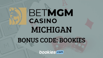 BetMGM Michigan Casino Bonus Code BOOKIES: 100% Deposit Match + $25 No Deposit Bonus