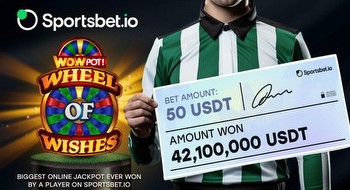 Online Casino Player Wins Record $42 Million Slots Jackpot on Sportsbet.io