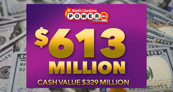 Powerball jackpot 9th largest in history at $613 million