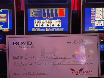 Slot Machine Player Wins $100,000 At Valley Forge Casino