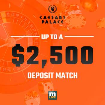 Use Caesars bonus code SLMLIVE2500 for up to $2,500 match