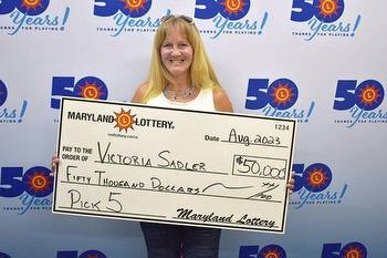 Woman wins $50,000 on her way home from Maryland Lottery headquarters