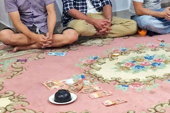 17 detained in gambling bust
