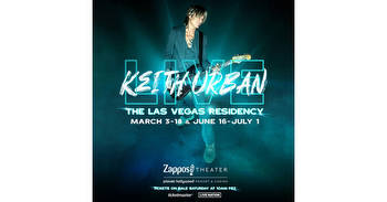 FOUR-TIME GRAMMY© AWARD WINNER KEITH URBAN ANNOUNCES NEW LAS VEGAS RESIDENCY AT ZAPPOS THEATER AT PLANET HOLLYWOOD RESORT & CASINO