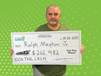 Alamance County man plans to take his mom to Hawaii with $266,982 jackpot win