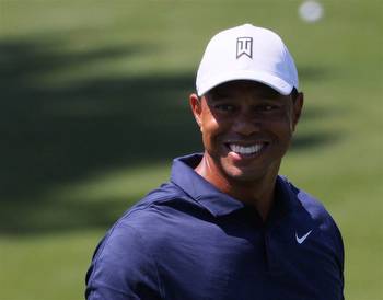 An Exuberant Tiger Woods Spotted at a Vegas Casino