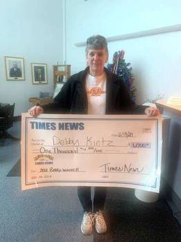 Andreas woman wins Times News bingo contest
