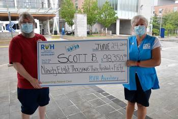 Area resident claims record jackpot in RVH Auxiliary's 50/50 draw
