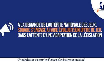 At the request of the French national gambling authority (ANJ), SORARE undertakes to evolve its gaming offer, pending adaptation of the legislation