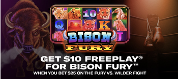 Bet On Fury V Wilder III With BetMGM For $10 Slots Freeplay!