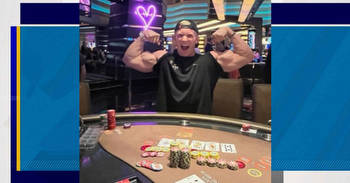 Bodybuilder wins poker jackpot at Las Vegas Strip casino