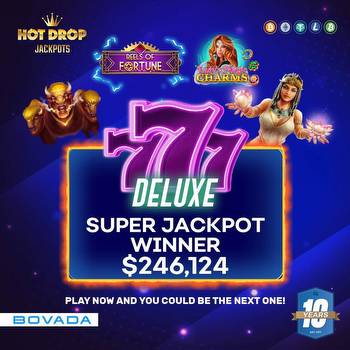 Bovada Casino: $246,124 Super Jackpot Won on First Week of October
