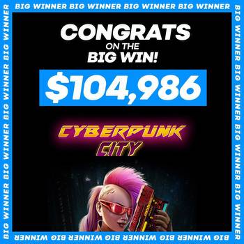 Bovada: Lucky Winner Got $104K Jackpot on Cyberpunk City Slot