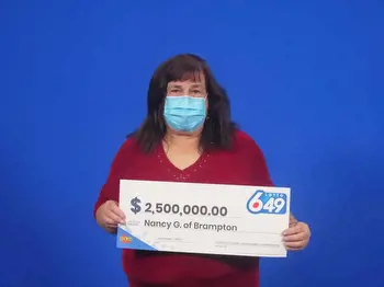 Brampton woman wins $2,500,000 in lottery jackpot draw