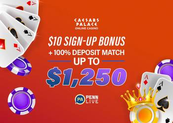 Caesars Palace Online Casino Promo: Up to a $1,250 deposit match