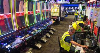 Casino gambling may start in a few weeks. Take a look at WarHorse Lincoln's temporary gaming floor