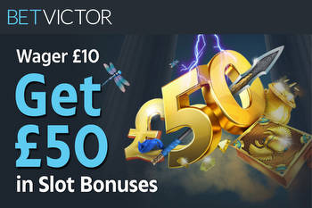 Casino offer: Get £50 slot bonuses when you wager £10 with BetVictor
