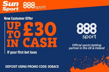 Claim £30 in free bets plus a casino bonus as a new customer today