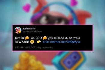 Coin Master Twitter free spins reward (November 8)
