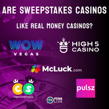 Comparing real money casinos to sweepstake casinos