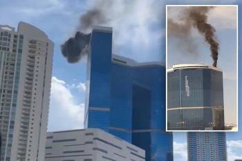 Crews battle fire at massive, soon-to-open Fontainebleau Las Vegas strip hotel: report