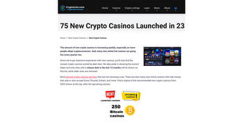 CryptoLists.com Now Showcases 250 Bitcoin Casino Reviews