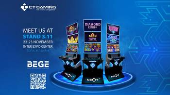 CT Gaming to showcase CMS, new cabinets and multigames at BEGE 2023