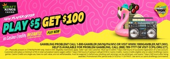 DraftKings Casino Play $5 Get $100 Promo & New User Bonus