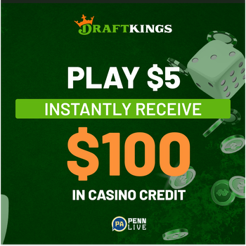 DraftKings promo: Play $5, get $100 Instantly in casino credits