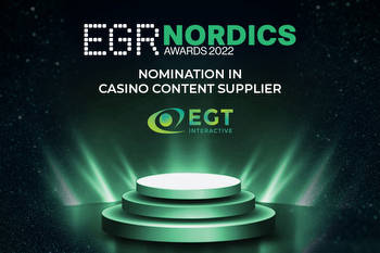 EGT Interactive is nominated for Casino Content Supplier at EGR Nordics Awards 2022