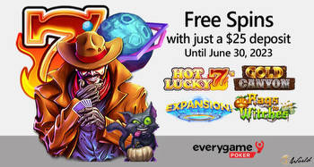 Everygame Pokers Offers Up To 100 Free Spins From June 16-30