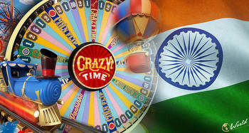 Evolution's live dealer game Crazy Time hit in India