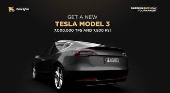 Fairspin Birthday Tournament. Win Tesla Model 3 and More Prizes