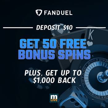 FanDuel online casino promo: 50 free bonus spins + up to $1,000 back