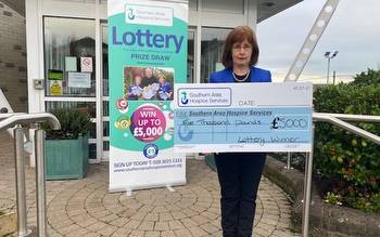 Four time winner scoops Southern Area Hospice’s £5,000 lottery jackpot