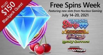 Free Spins on 4 New Slots and $150 Blackjack Prizes at Intertops Poker