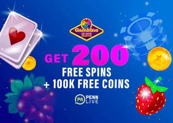 Gambino Slots welcome bonus: 200 free spins and 100,000 G-Coins when you sign up