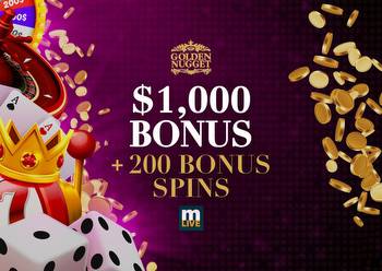 Get up to $1,000 and 200 spins
