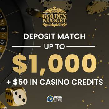 Golden Nugget Casino bonus: $1,000 deposit match + $50 credits