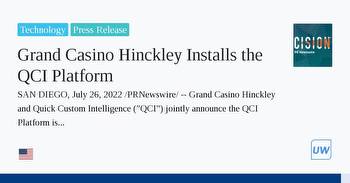 Grand Casino Hinckley Installs the QCI Platform