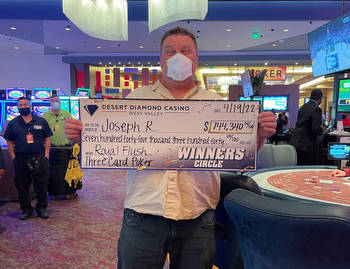 Guest hits $744,340 jackpot at Desert Diamond Casino West Valley