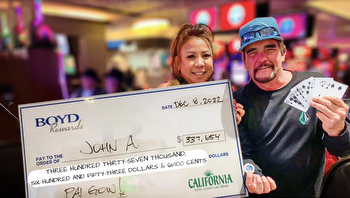 Hawaiʻi man hits $337,000 jackpot at The California Hotel and Casino in Las Vegas