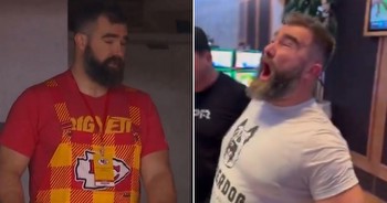 Jason Kelce and Adele have awkward exchange as NFL star lets loose in Las Vegas casino