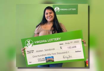 Lazy Sunday leads to Virginia woman becoming $152k richer with lottery win