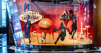Local casinos honor Las Vegas Aces with chocolate display, special cocktail