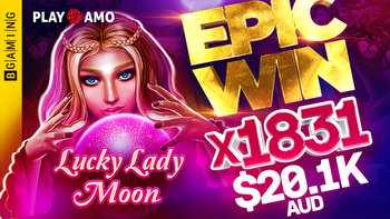 Lucky Lady Moon by BGaming paid out more than $20K AUD for 2 minutes!