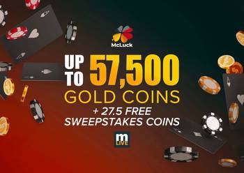 McLuck welcome bonus: Up to 57,500 GC and 27.5 SC free