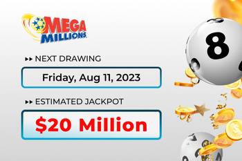 Mega Millions jackpot at $20 million: Purchase your entries today