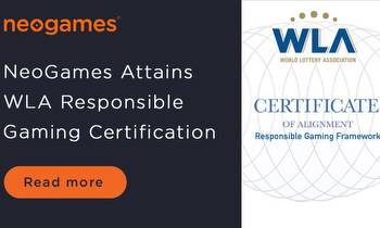 NeoGames Obtains WLA Responsible Gaming Certification