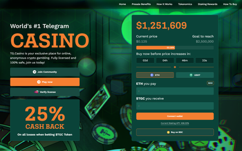 New GambleFi Cryptocurrency TG.Casino (TGC) Raises $1.25 Million In Token ICO